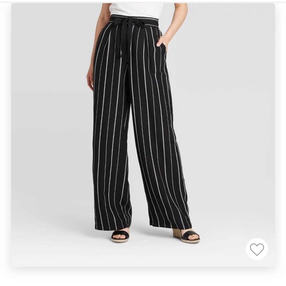 A new day linen pants black M